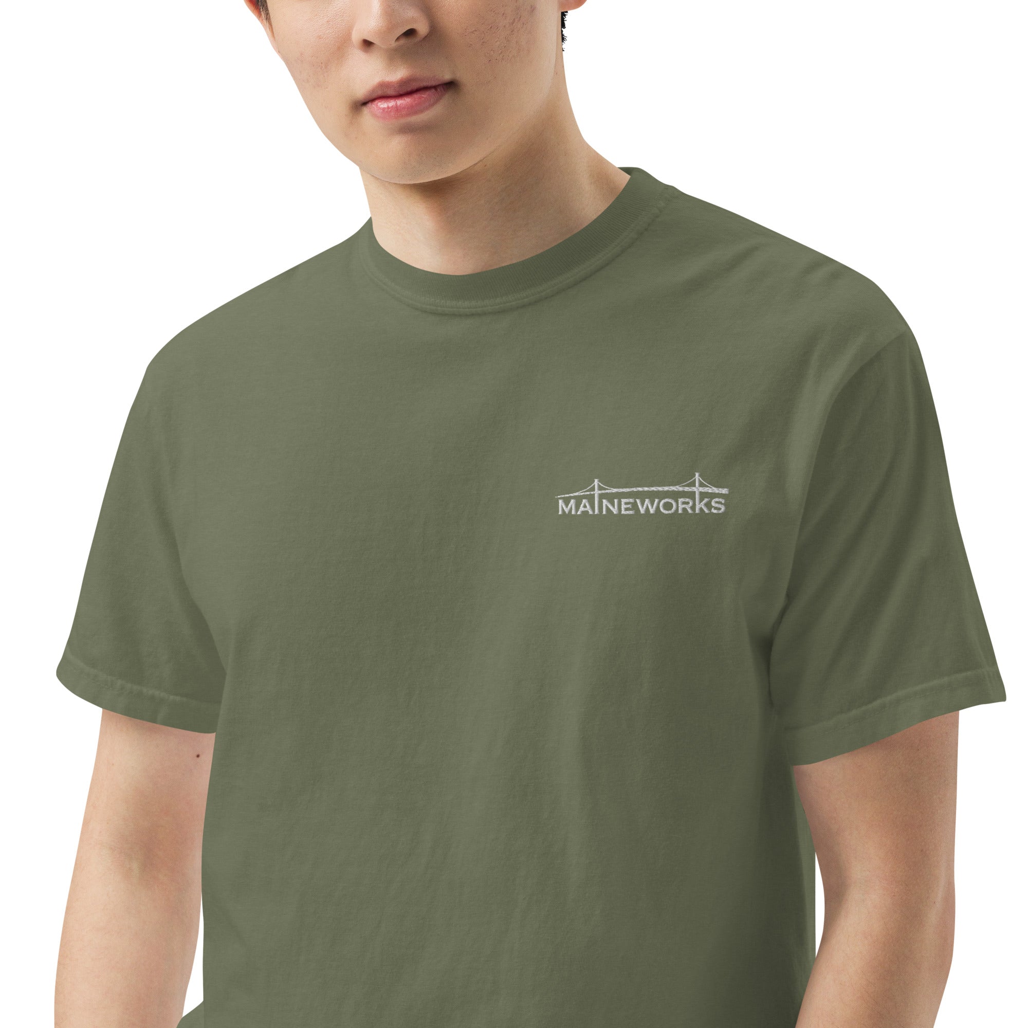 MaineWorks Comfort Colors embroidered t-shirt (this one is NICE)