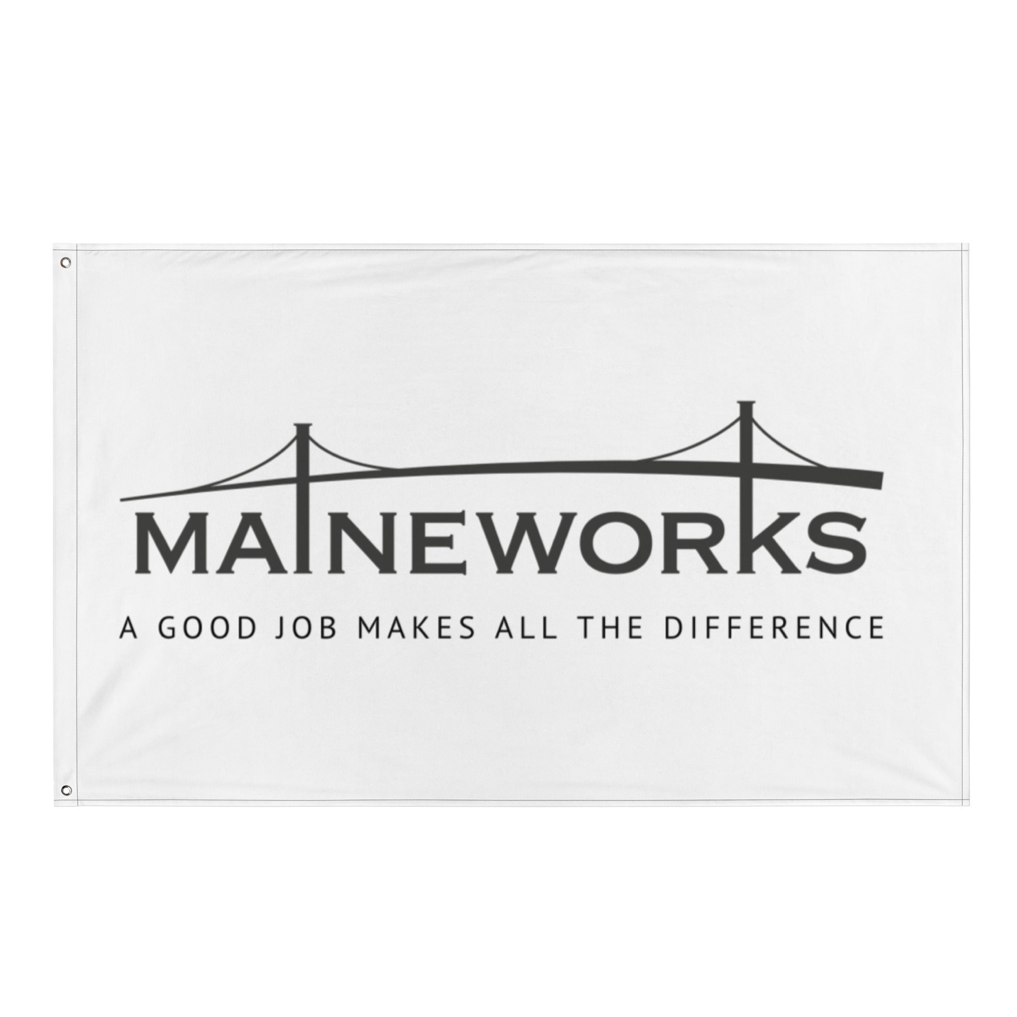 MaineWorks Slogan Flag